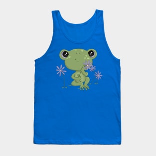 Cute Green Frog Tank Top